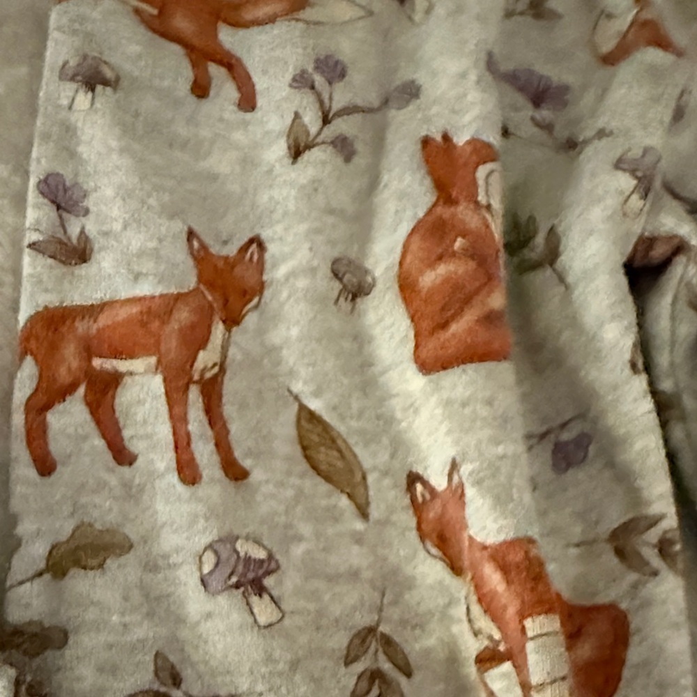 Fox Print Kids Pajama Set - Picture 5 of 5